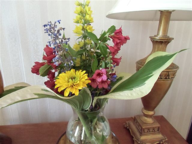 Blog Photo - flowers in glass vase mixed