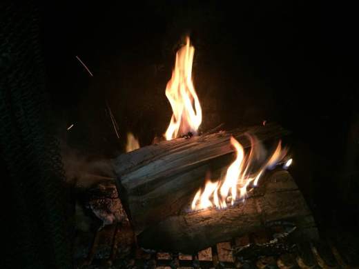Blog Photo - Christmas 2016 - Logs Burning