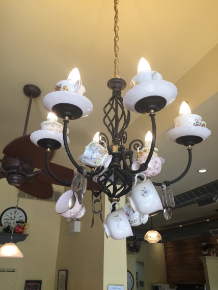 Blog Photo - Creemore bakery chandelier with cups