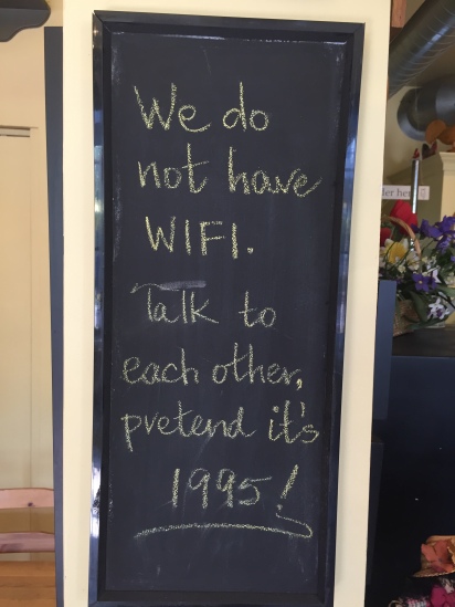 Blog Photo - Creemore sign in bakery - WIFI